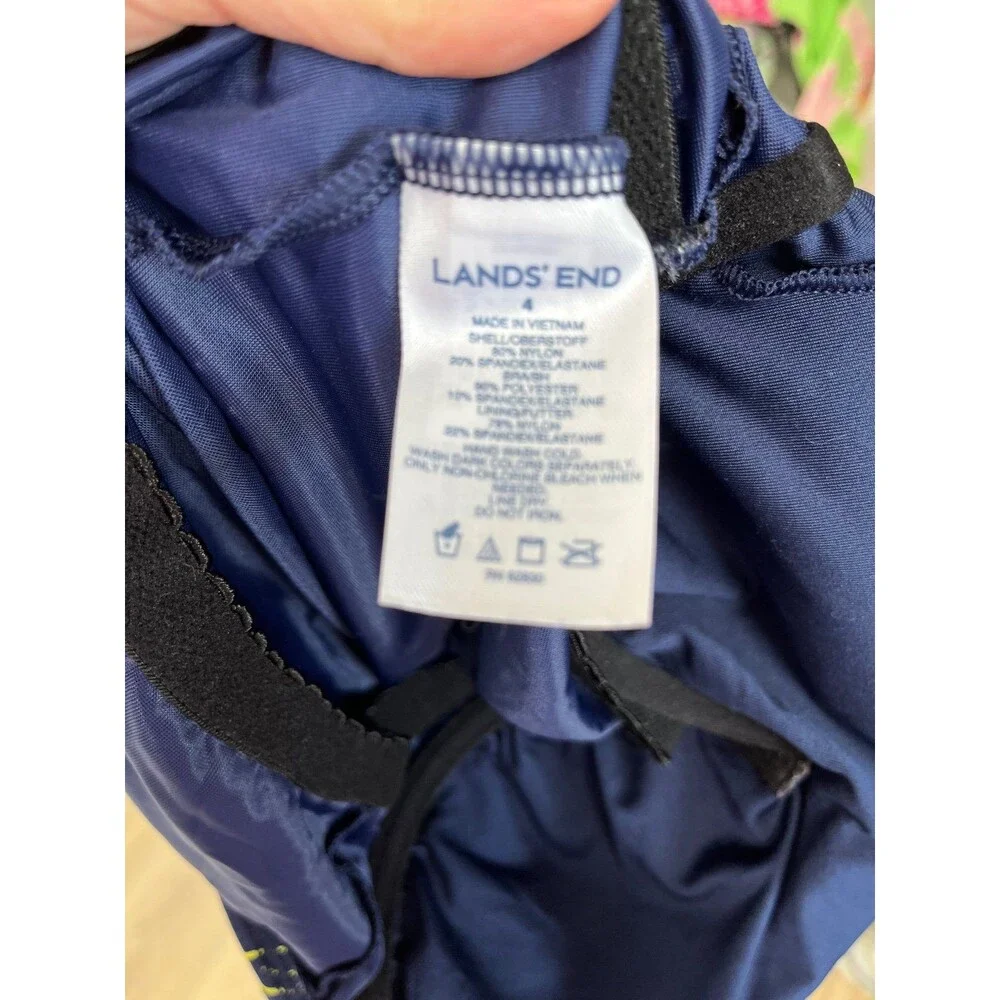 Lands' End Floral Tankini Swim Top ~ Size 4 (S)